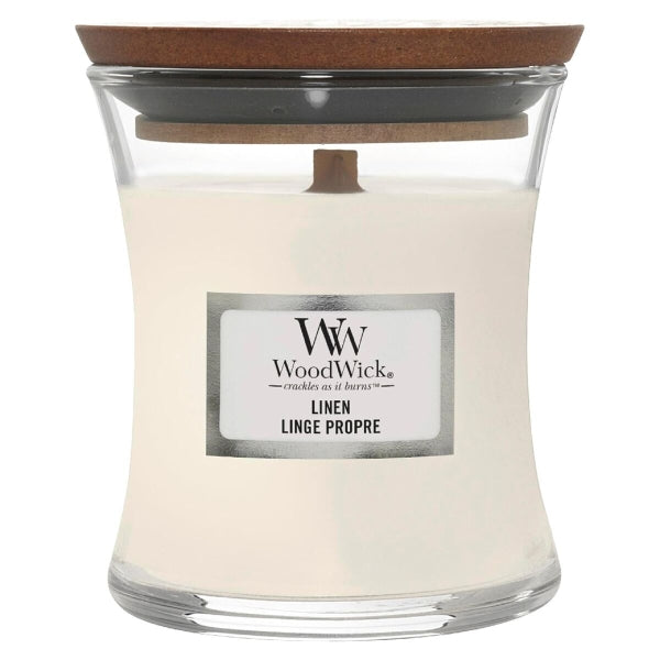 Candela Profumata Woodwick Core Mini Linen