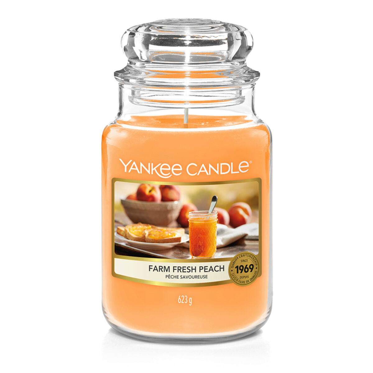 Candela Profumata Yankee Candle Farm Fresh Peach 623 g