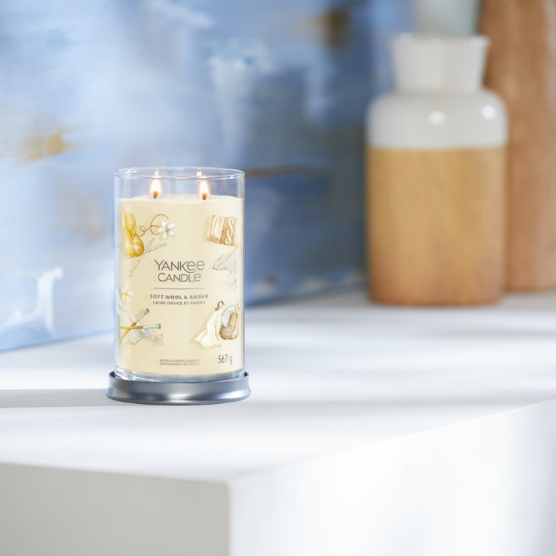 Candela Profumata Yankee Candle Soft Wool & Amber