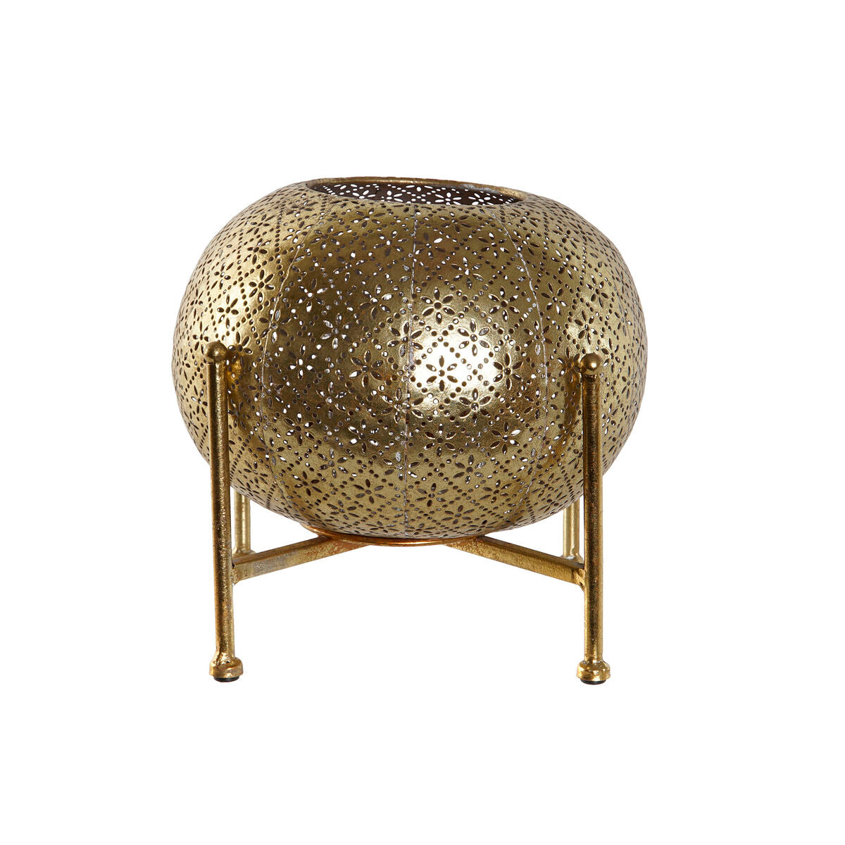 Portacandele orientale metallo dorato Home ESPRIT