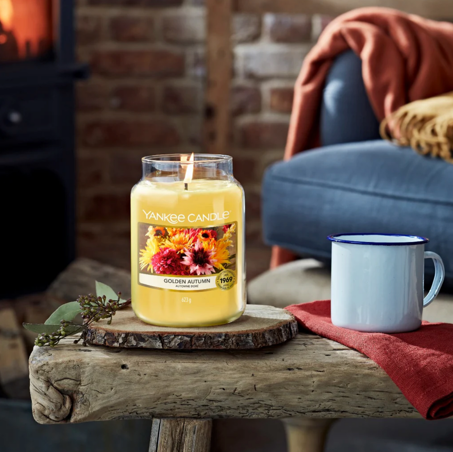Candela Profumata Yankee Candle - Golden Autumn 411 g