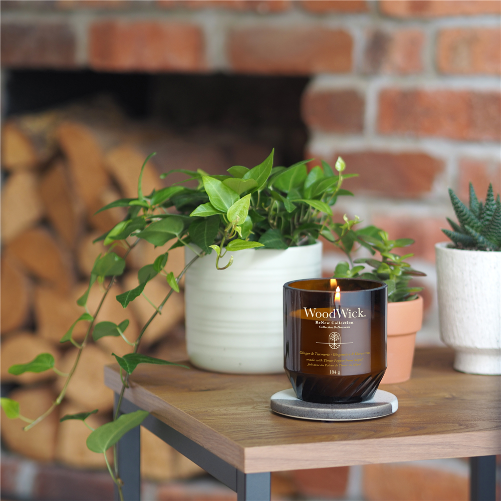 Candela Profumata WoodWick ReNew- Ginger & Turmeric 368g