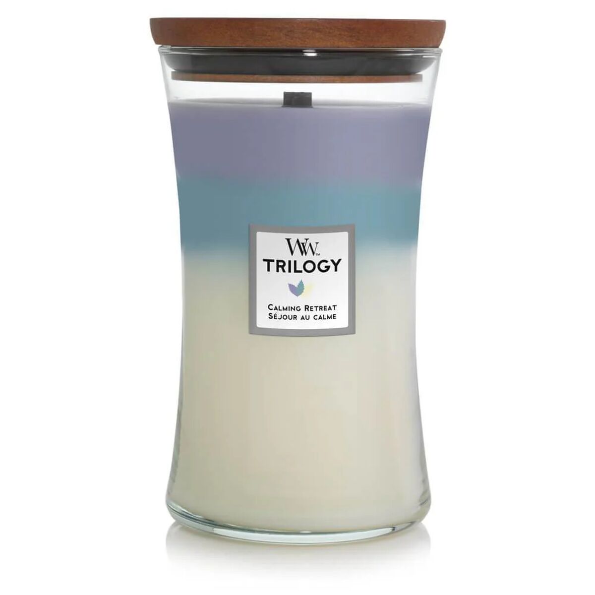 Candela Profumata WoodWick Trilogy - Calming Retreat