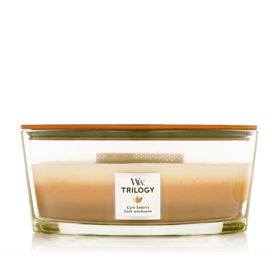 Candela Profumata Woodwick - Café Sweets 453 g