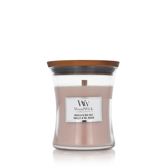 Candela Profumata Woodwick Medium Hourglass Candles 275 g Vanilla & Sea Salt