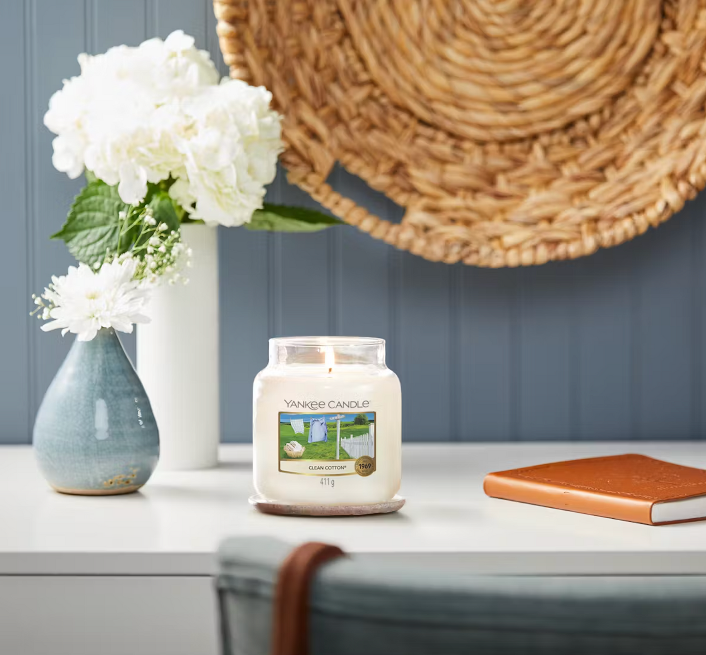 Candela Profumata Yankee Candle - Clean Cotton 411 g