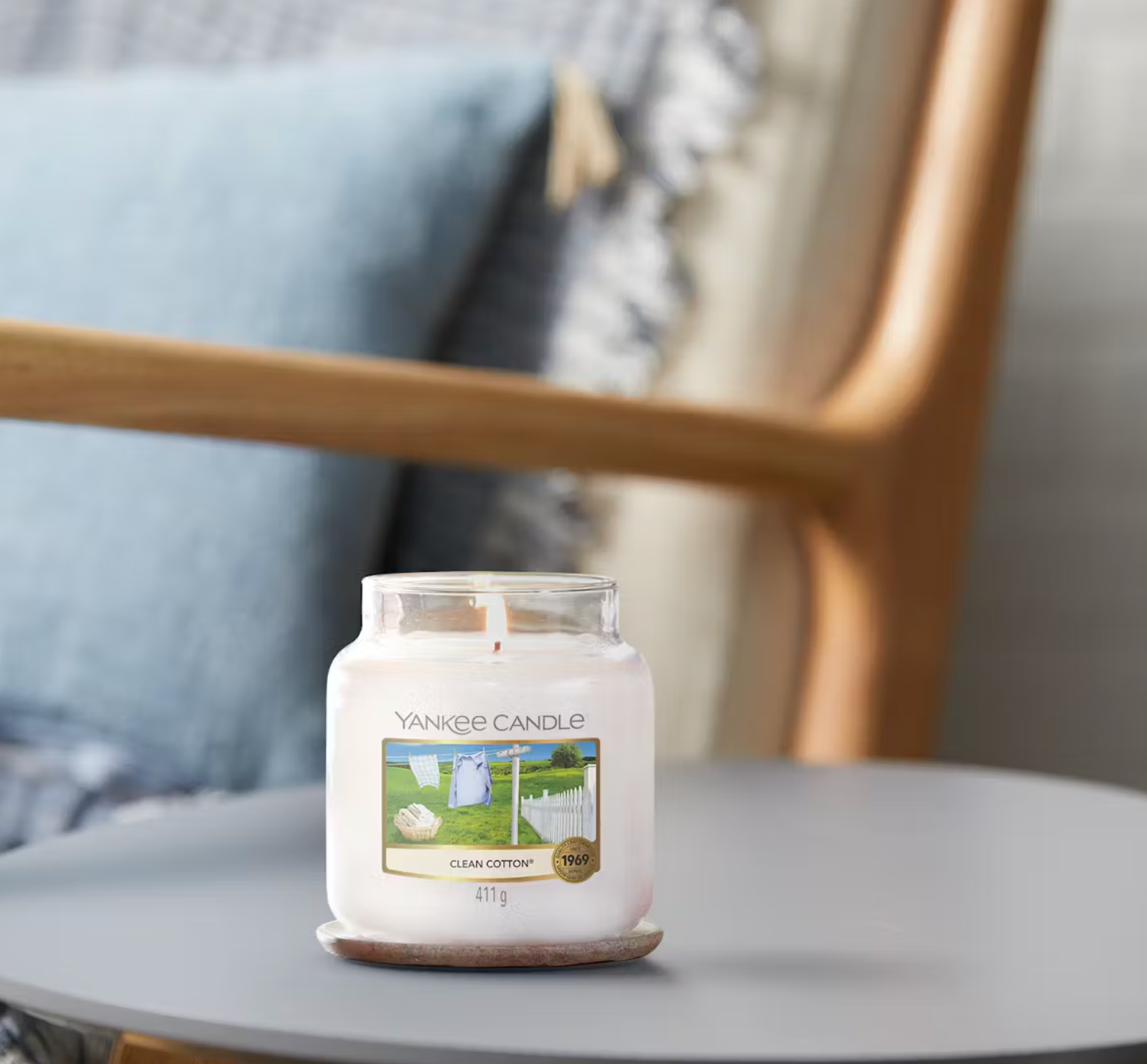 Candela Profumata Yankee Candle - Clean Cotton 411 g