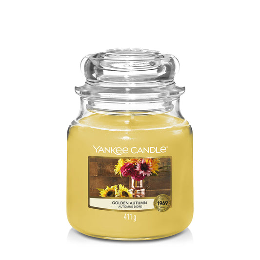 Candela Profumata Yankee Candle Golden Autumn 411 g 