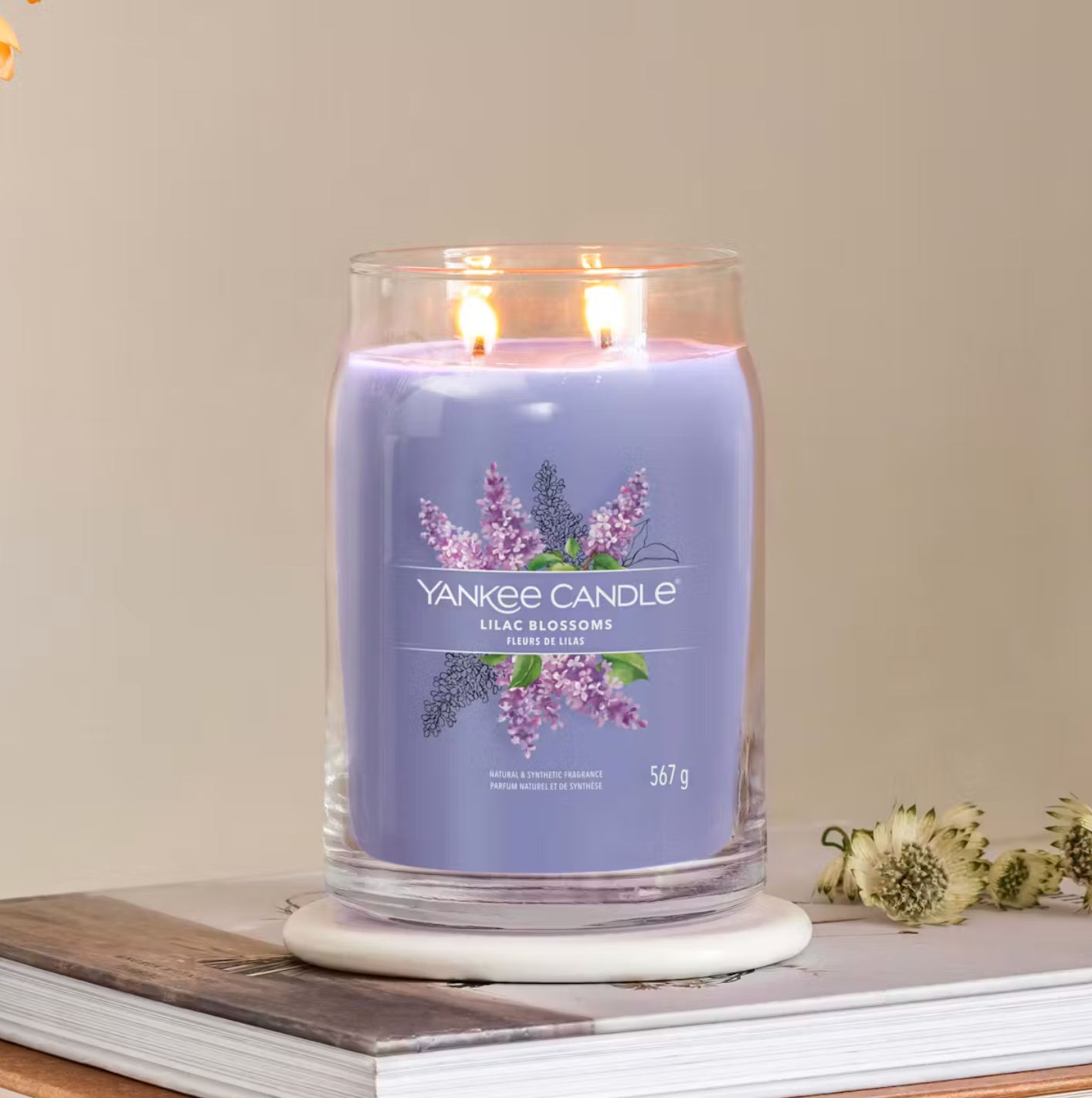 Candela Profumata Yankee Candle Signature Large Jar - Lilac Blossom 567 g
