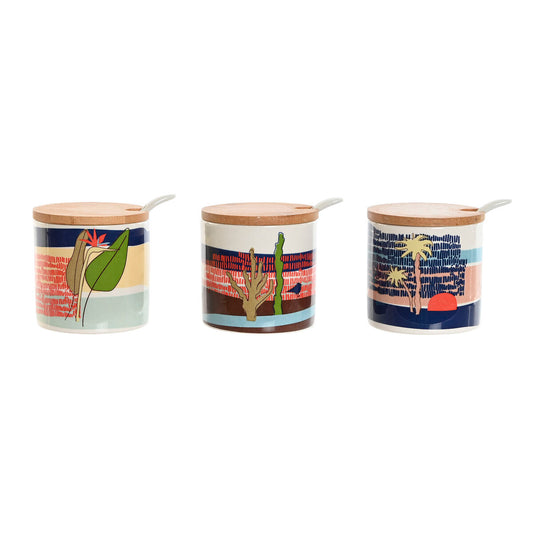 Set 3 Portazucchero Home ESPRIT – Colori tropicali e funzionalità naturale

