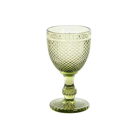 Set di Bicchieri DKD Home Decor Verde Cristallo 325 ml