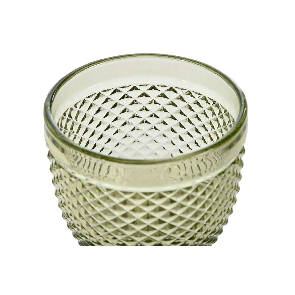 Set di Bicchieri DKD Home Decor Verde Cristallo 325 ml